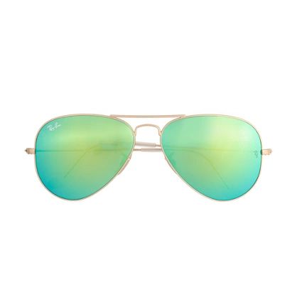 Ray-Ban® aviator sunglasses with polarized mirror lenses | J.Crew US