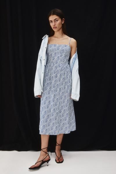 Linen-blend Midi Dress | H&M (US + CA)