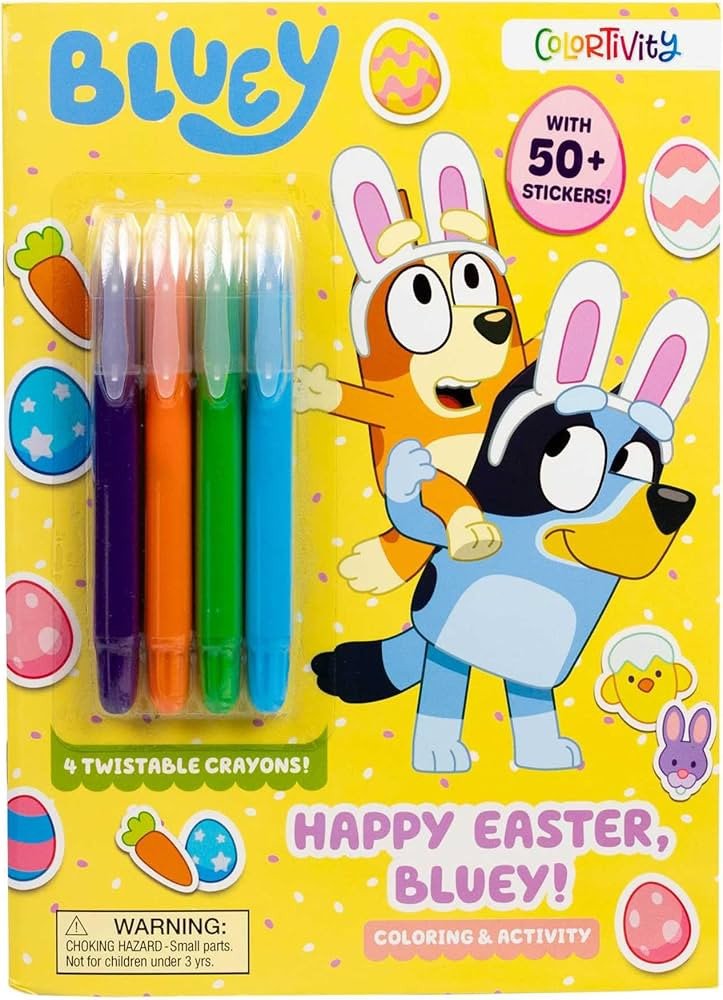 Bluey Colortivity: Happy Easter, Bluey! (Color & Activity with Twistable Crayons) | Amazon (US)