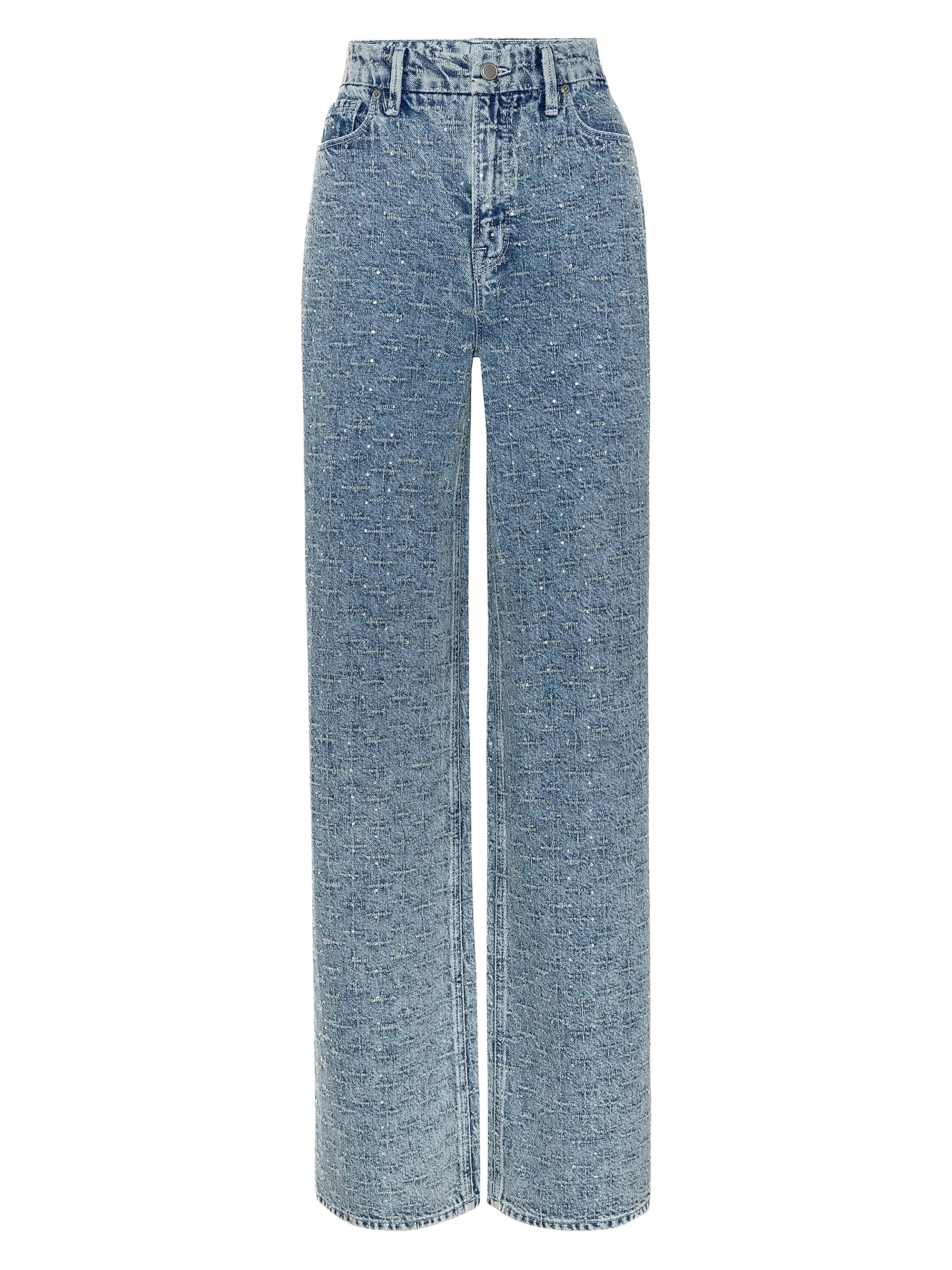 Good Skate Wide Crystal Jeans | Saks Fifth Avenue