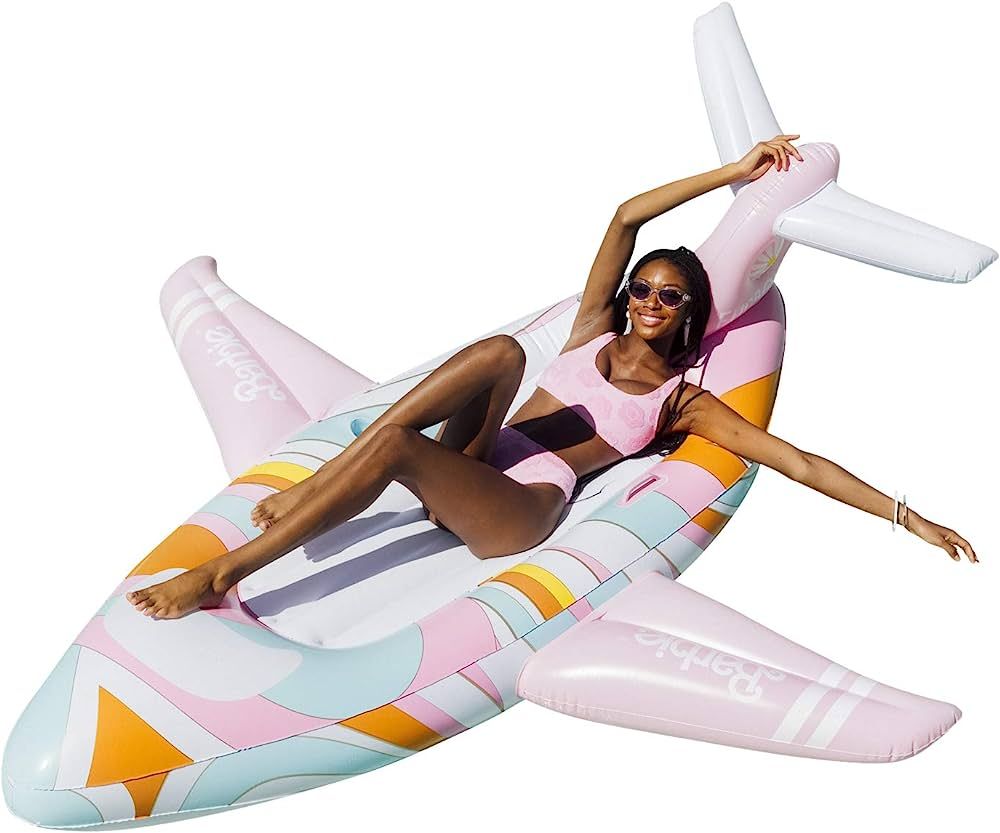 Funboy X Malibu Barbie Luxury Inflatable Private Jet Summer Pool Float - Land Or Water Inflatable... | Amazon (US)