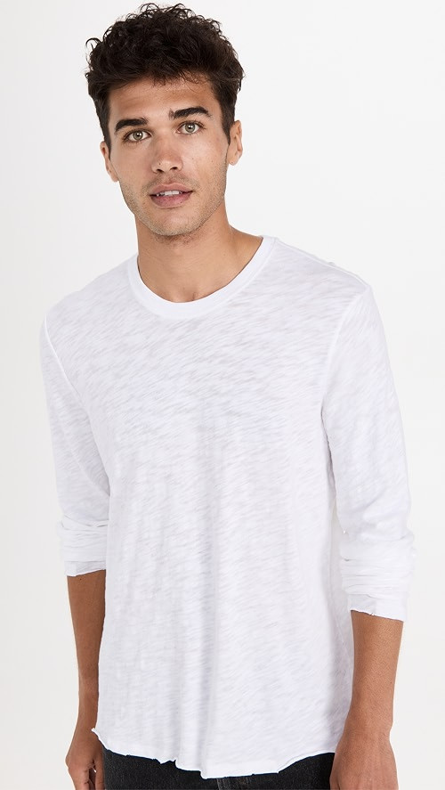 Slub Jersey Destroyed Wash Crew Neck Tee | Shopbop