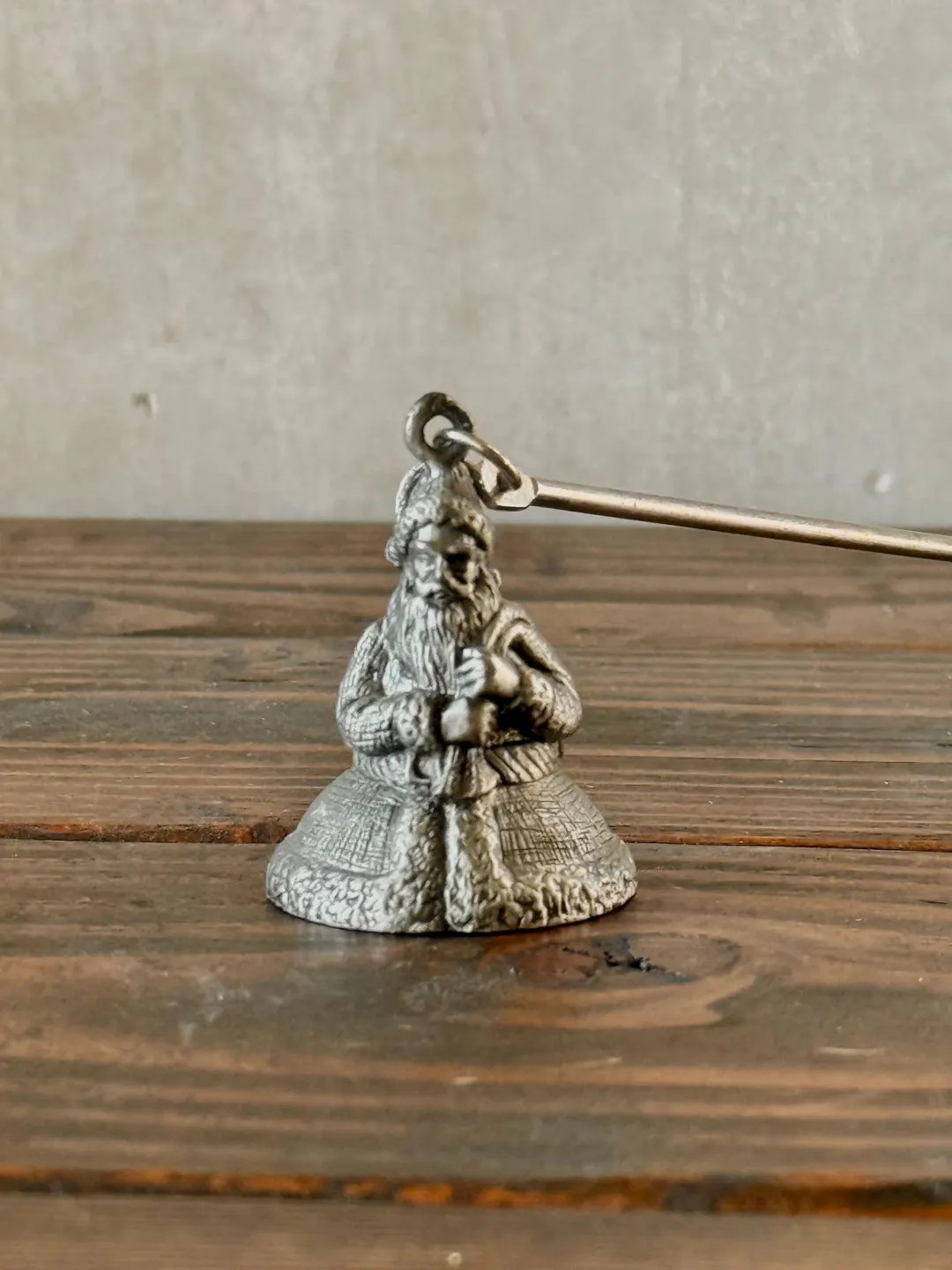 Vintage Pewter Santa Claus Candle Snuffer - Etsy | Etsy (US)