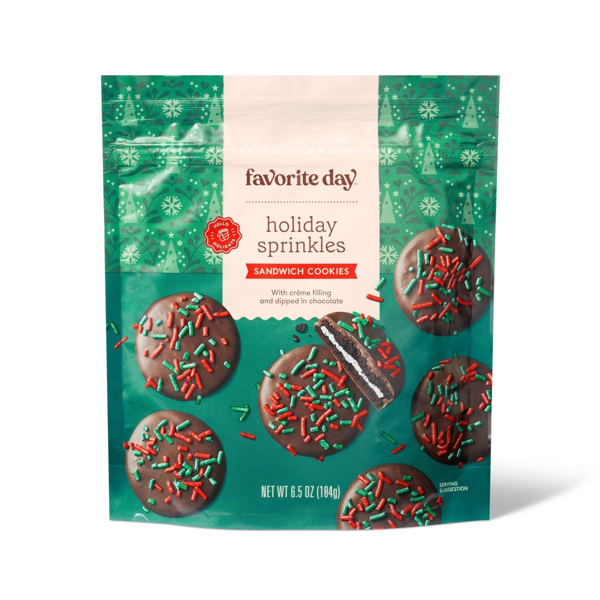 Holiday Milk Chocolate Sandwich Cookies - 6.5oz - Favorite Day™ | Target