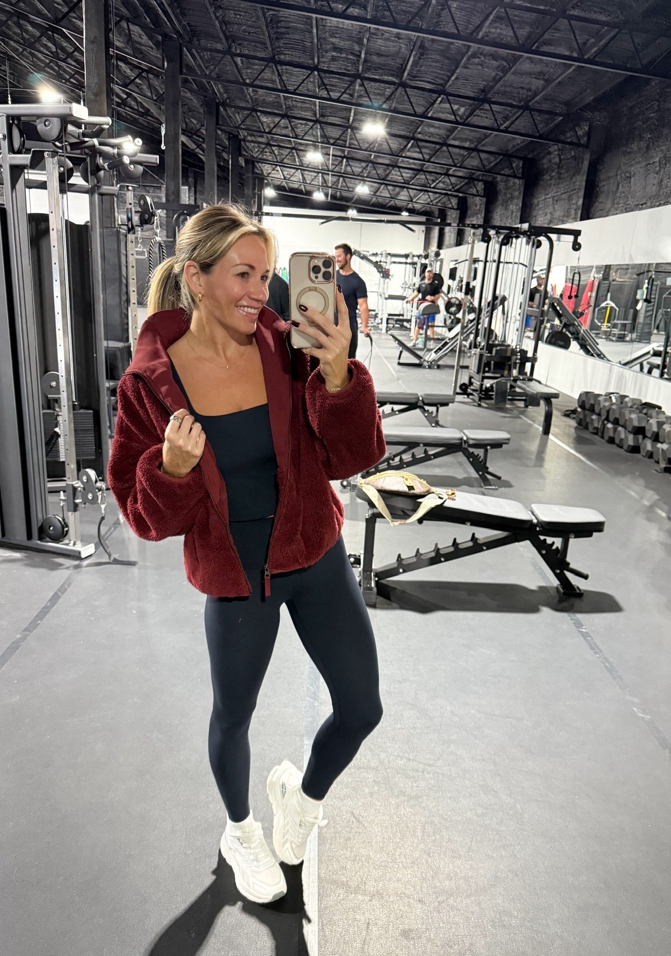 Amazon Fall/Winter Workout OOTD! // I’m 5’3 for reference and wearing a size xs jacket, small sports tank, and xs leggings. Shoes run tts.

#LTKSeasonal #LTKStyleTip #LTKFindsUnder50
