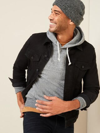 Built-In Flex Black Jean Jacket for Men | Old Navy (US)
