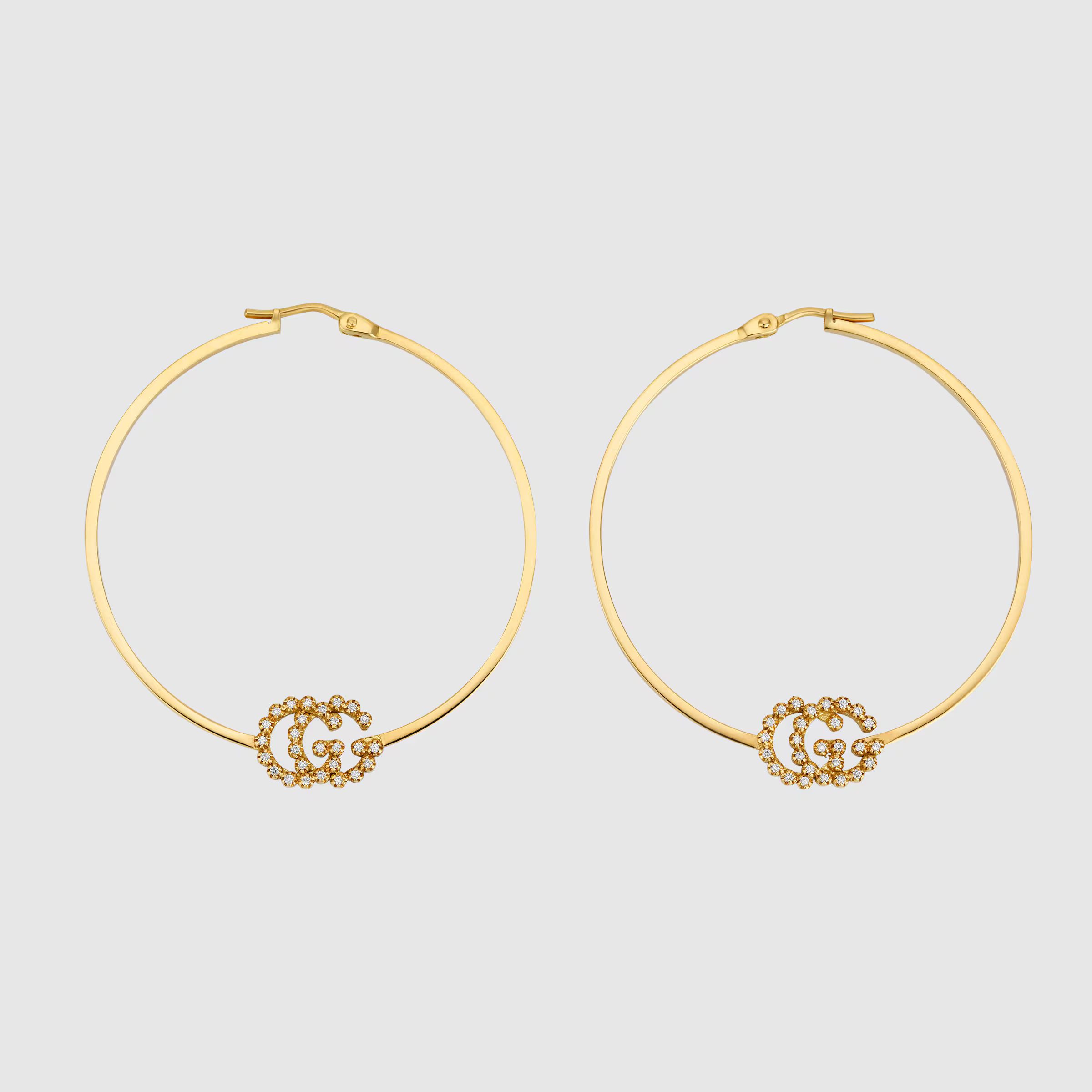 GG Running earrings with diamonds | Gucci (EU)