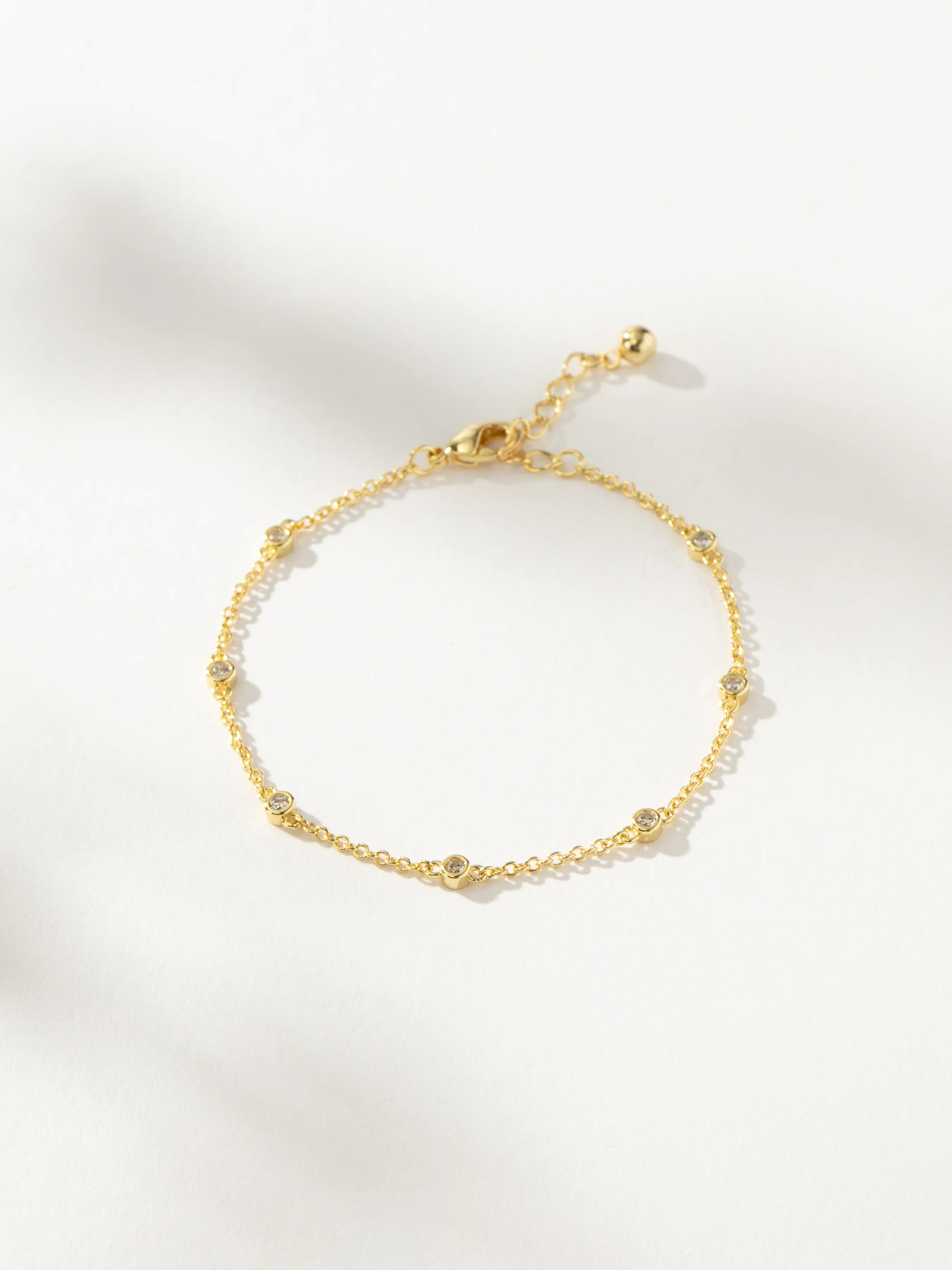 Gold Everyday Glam Bracelet | Gem and Chain Bracelet | Uncommon James | Uncommon James