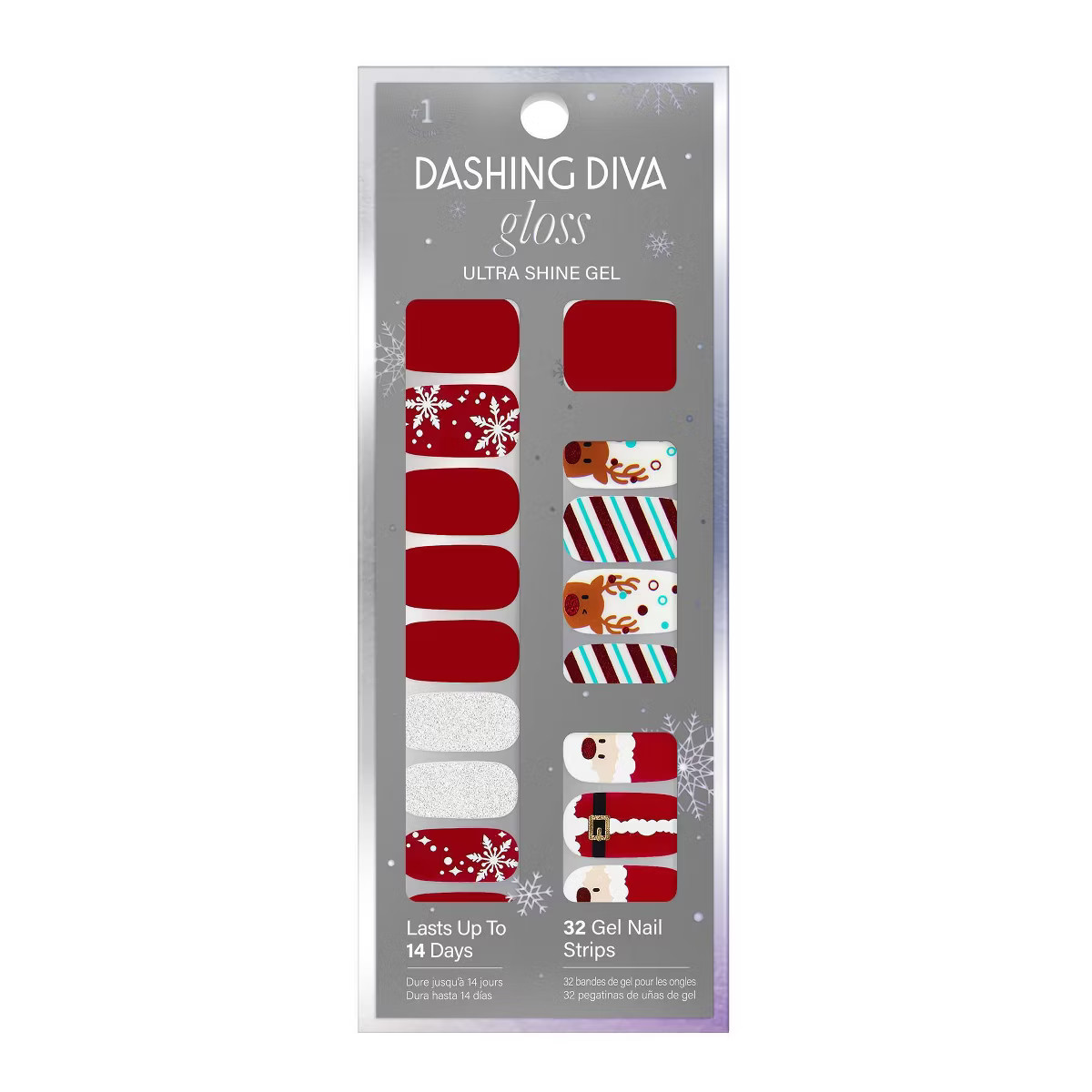 Dashing Diva Gloss Nail Art - Santa's Helper - 32ct | Target