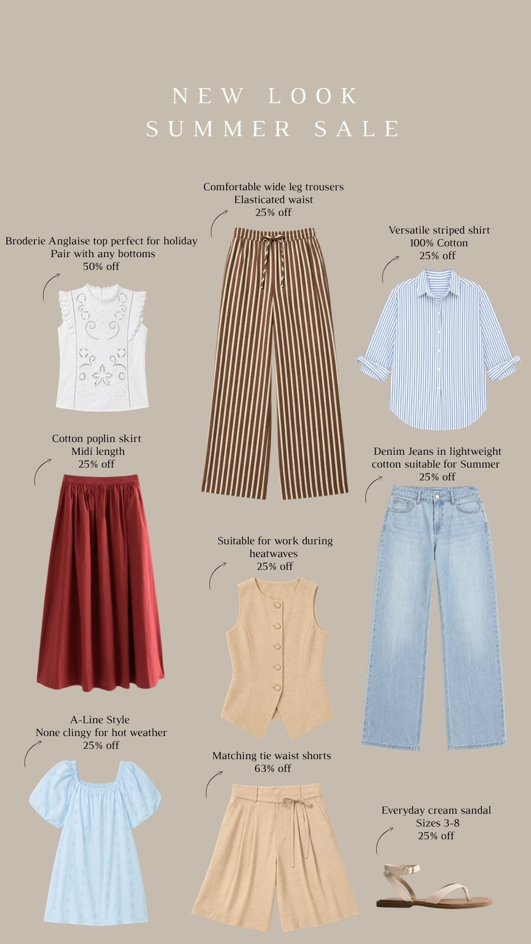 New Look Summer Sale Finds! 

Affordable Summer Staples, Heatwave Dressing, Holiday Wardrobe, Easy Workwear Pieces, Versatile Summer Basics 

 #LTKuk #LTKsummer #LTKeurope