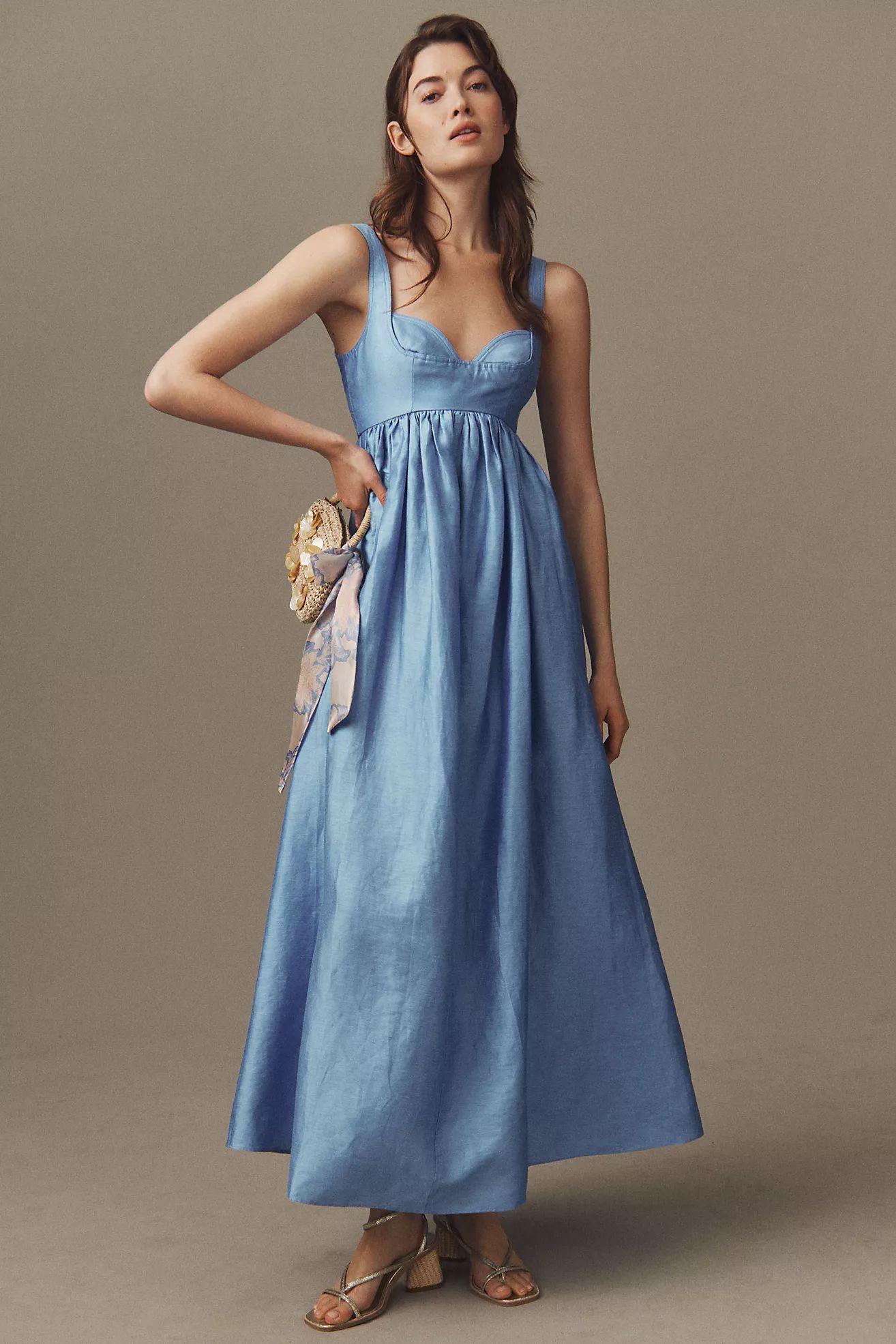 Acler Sandgate Sleeveless A-Line Midi Dress | Anthropologie (US)