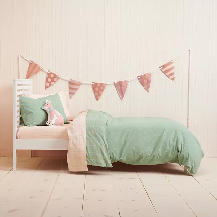 Little Co. by Lauren Conrad Green Polka Dot Duvet Cover Set | Kohls | Kohl's