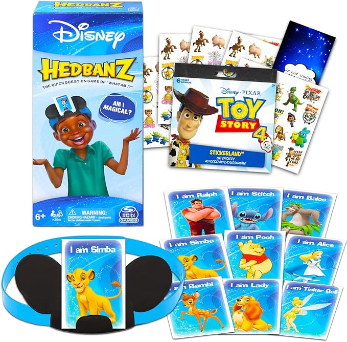Classic Disney Disney Hedbanz Game-Disney Gift Bundle with Hedbanz Game Featuring Mickey,Minnie,a... | Amazon (US)