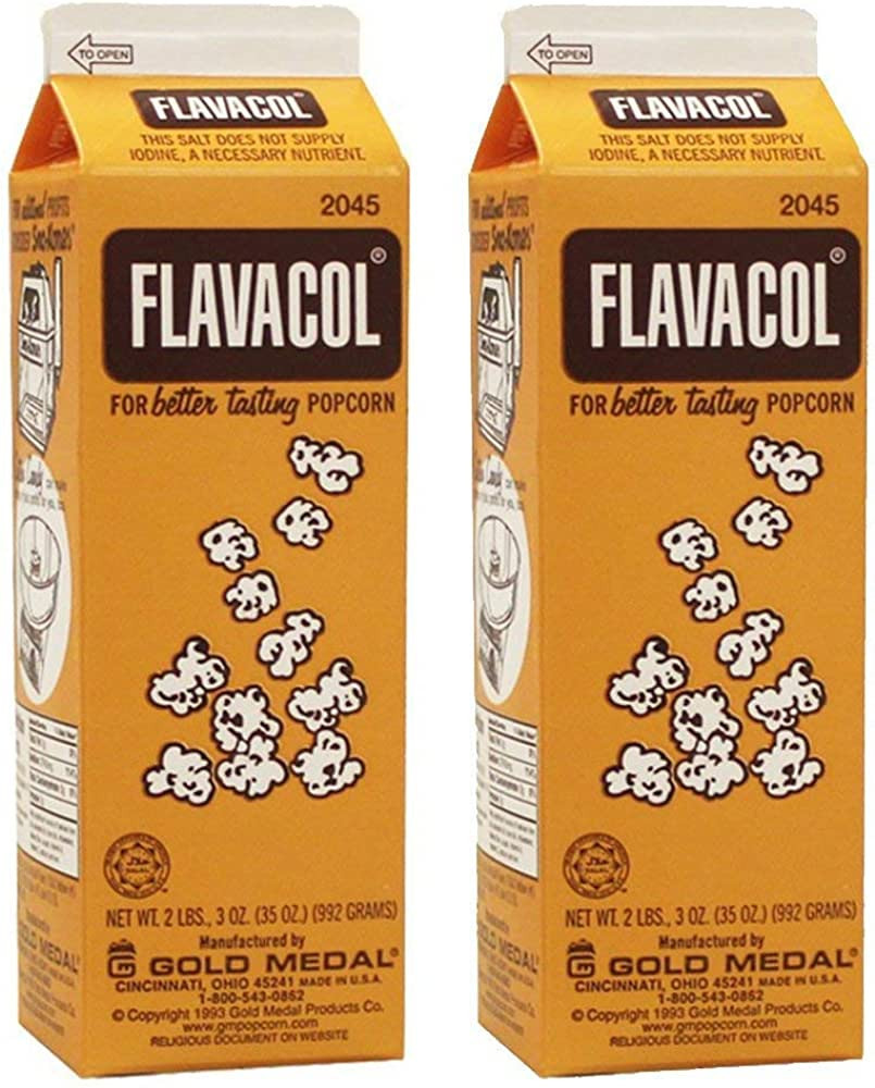 PerfectwarePWFlavacol2CT Flavacol Popcorn Season Salt - 35oz - Pack of 2 Cartons | Amazon (US)