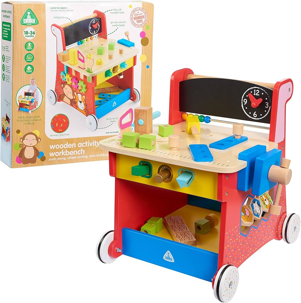 Early Learning Centre Wooden Activity Workbench, Imaginative Play, Hand Eye Coordination, Physica... | Amazon (US)