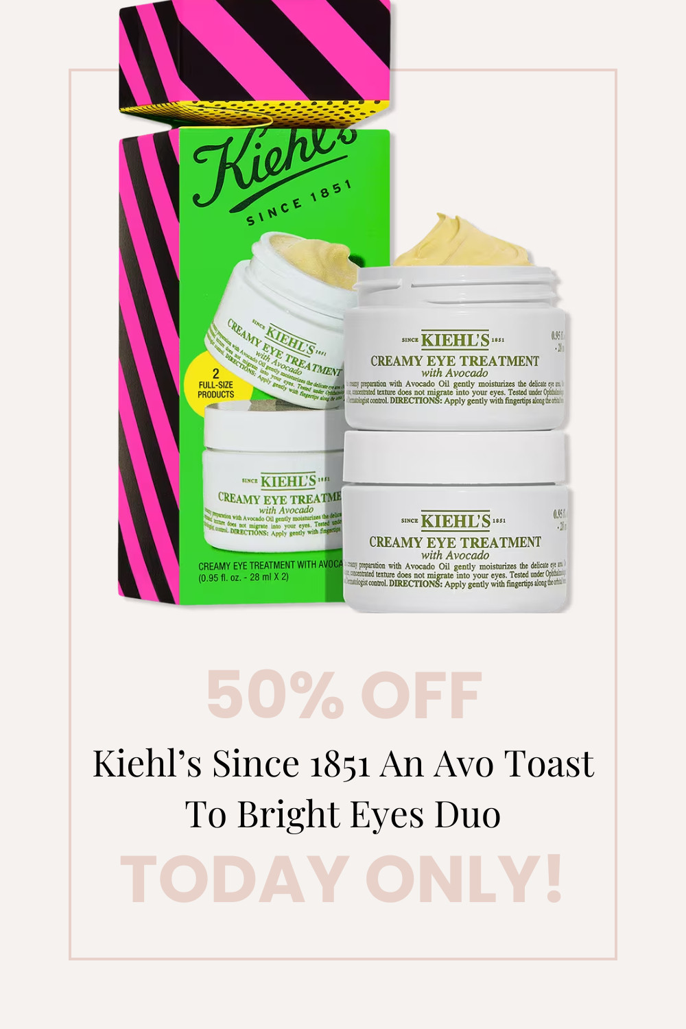 🥑 Today only! Get 50% off Kiehl's Since 1851 An Avo Toast to Bright Eyes Duo during Ulta's Love Your Skin Event. 

 #LTKGiftGuide #LTKSaleAlert #LTKBeauty