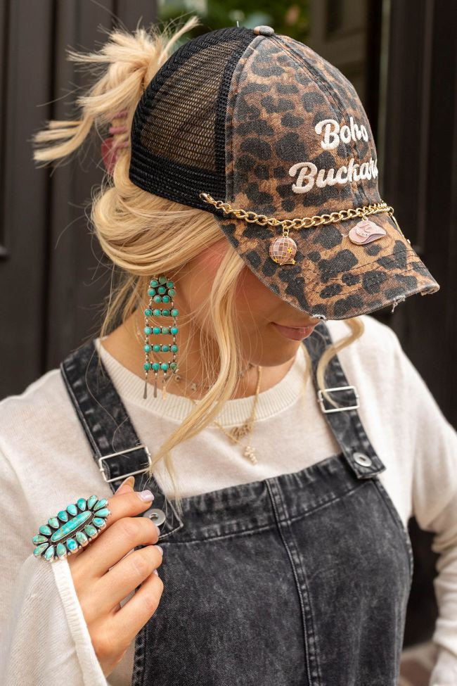The Boho Buckaroo Western Charm Trucker Hat | Pink Lily