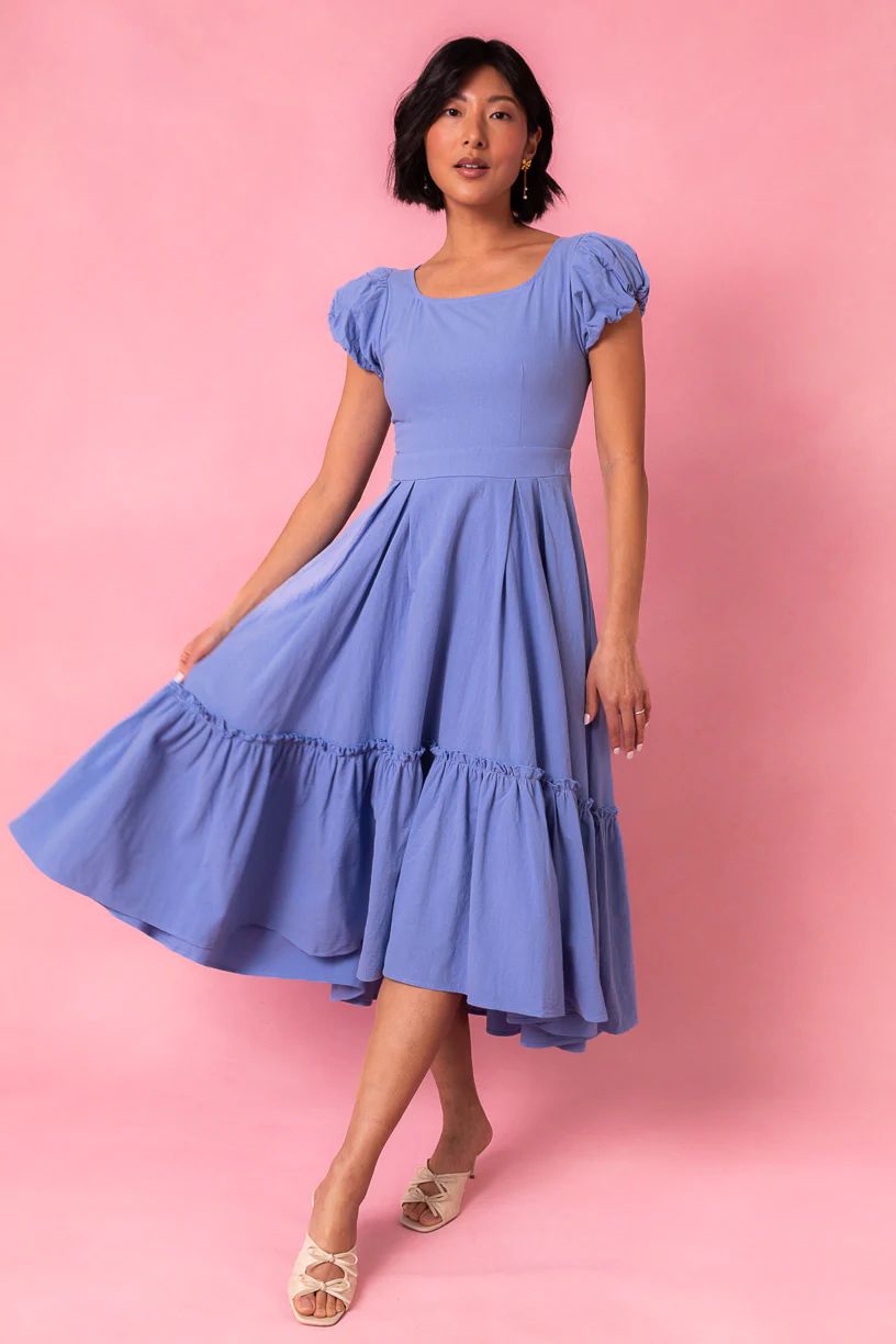 Dahlia Dress in Blue | Ivy City Co