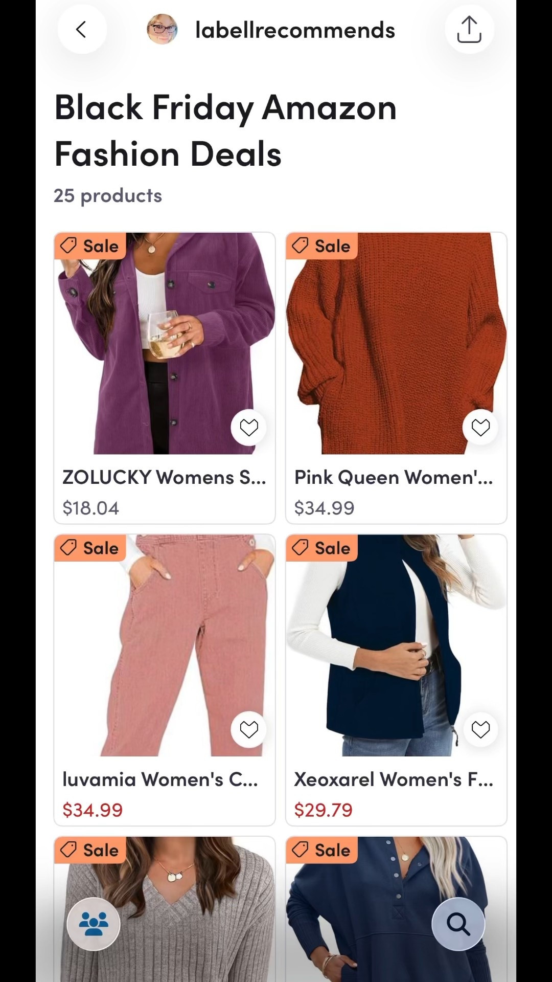 Amazon Black Friday fashion deals

#amazonfashion #amazonblackfriday #blackfridaysales

Amazon Black Friday, Black Friday fashion deals, sweaters, jeans, sweatshirts, lounge sets, joggers, puffer vests, winter coat

#LTKSaleAlert #LTKGiftGuide #LTKHoliday