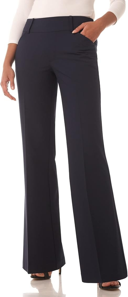 Rekucci Women's Smart Stretch Desk to Dinner Wide Leg Pull-On Pant | Amazon (US)