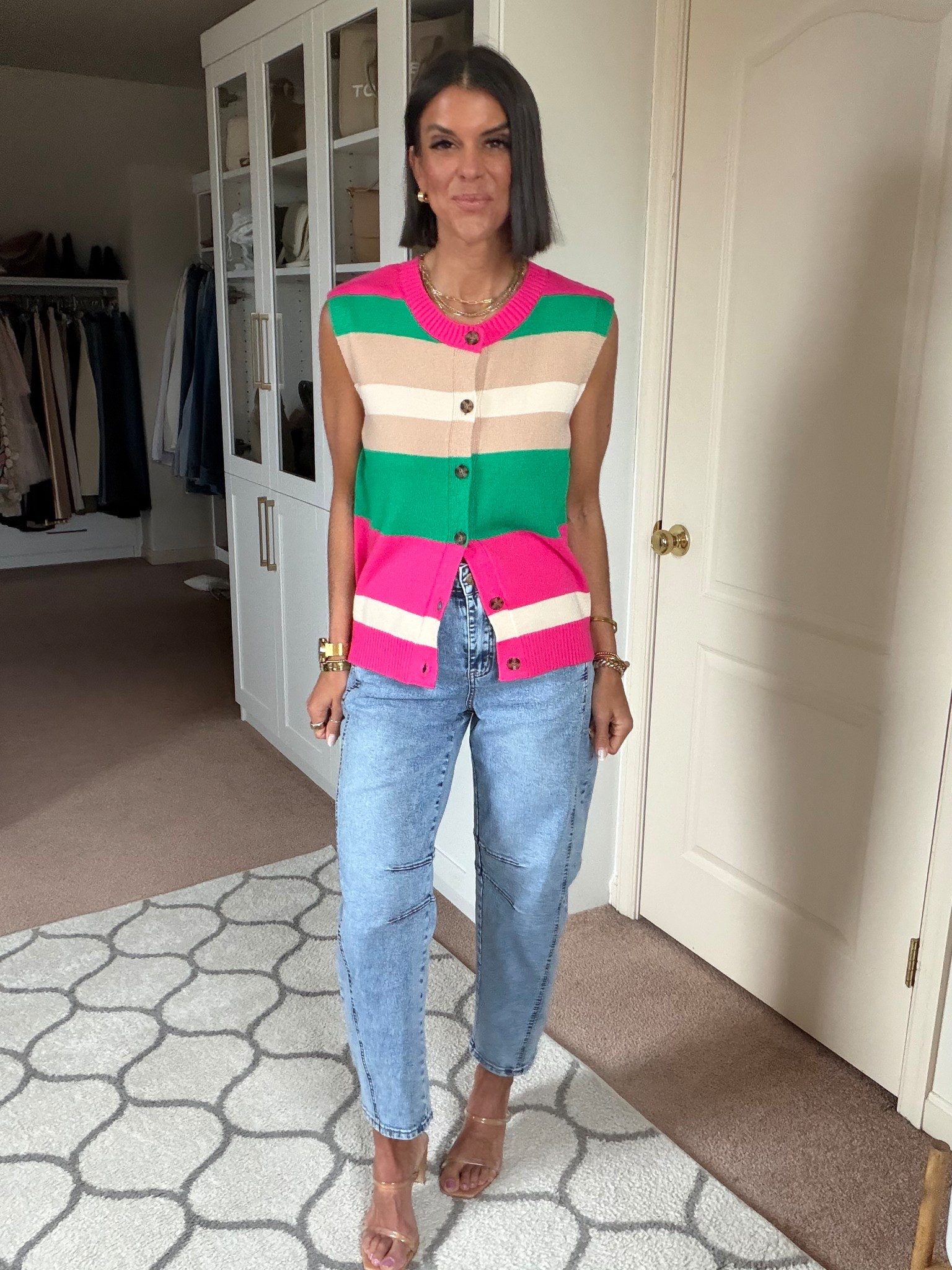 Size small in sweater size xs in jeans 

#LTKSeasonal