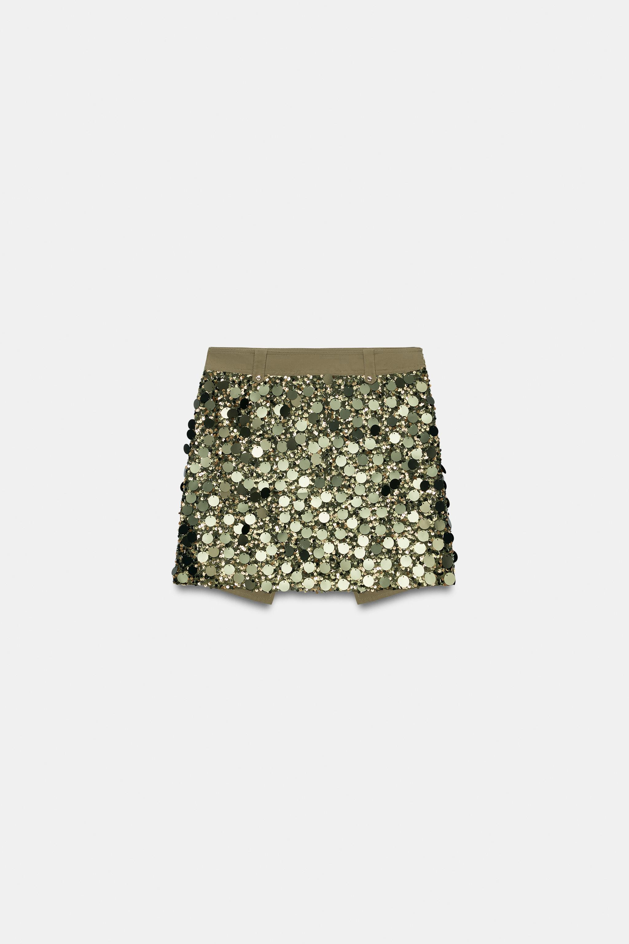 SEQUIN MINI SKIRT | Zara US