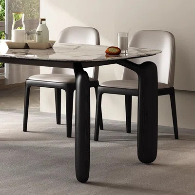 Simple Luxury Marble Solid Wood Dining Table Sets. | Wayfair North America
