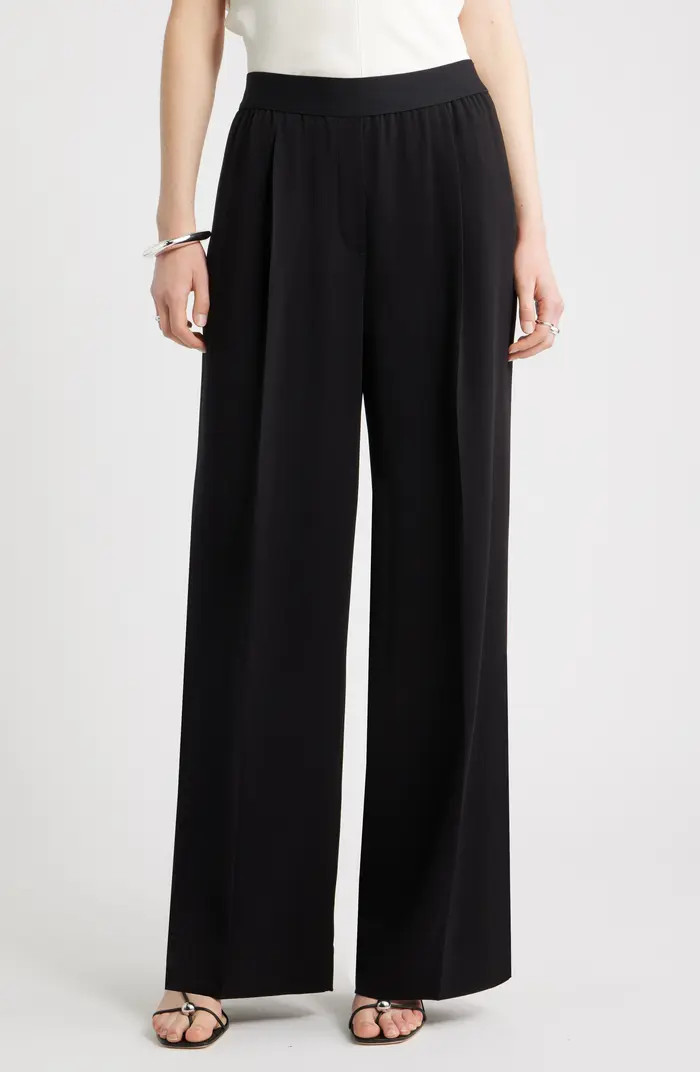 Pleat Front Pull-On Pants | Nordstrom