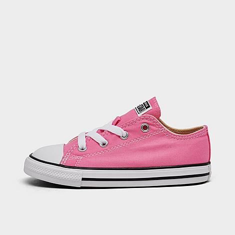 Converse Girls' Toddler Chuck Taylor Low Top Casual Shoes in Pink/Pink Size 7.0 Canvas | Finish Line (US)