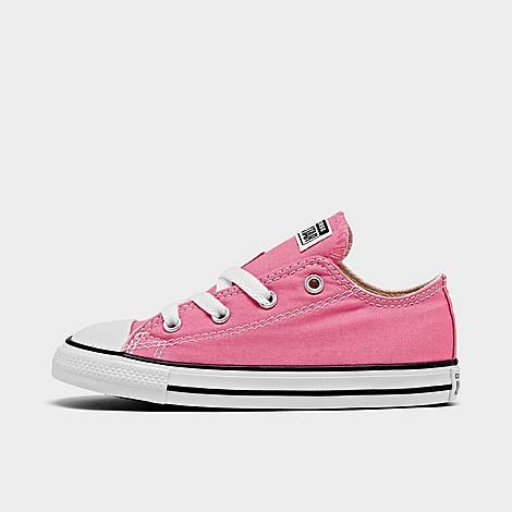 Converse Girls' Toddler Chuck Taylor Low Top Casual Shoes in Pink/Pink Size 7.0 Canvas | Finish Line (US)