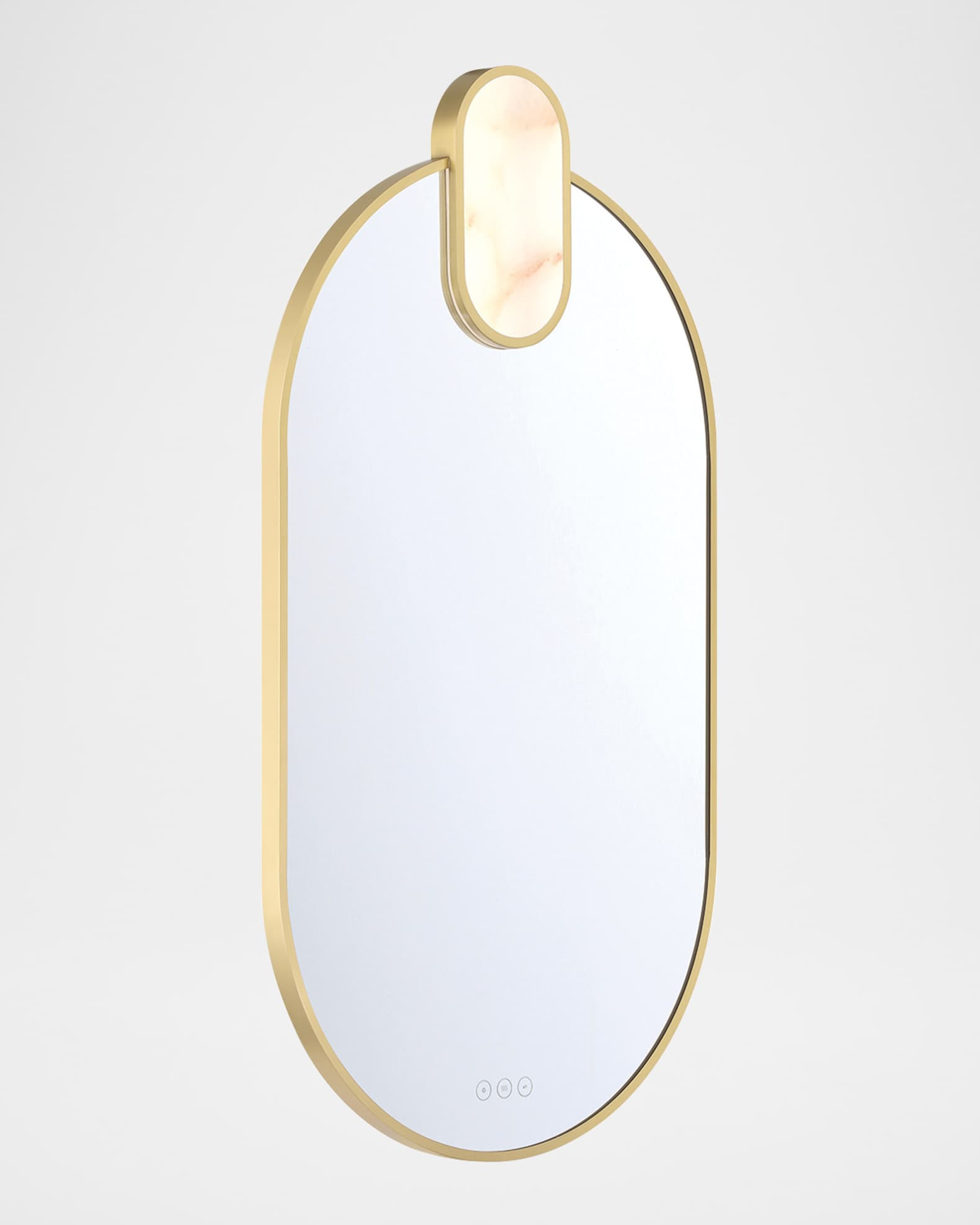 Eurofase Mrissa 39" LED Lighted Mirror, Gold | Horchow