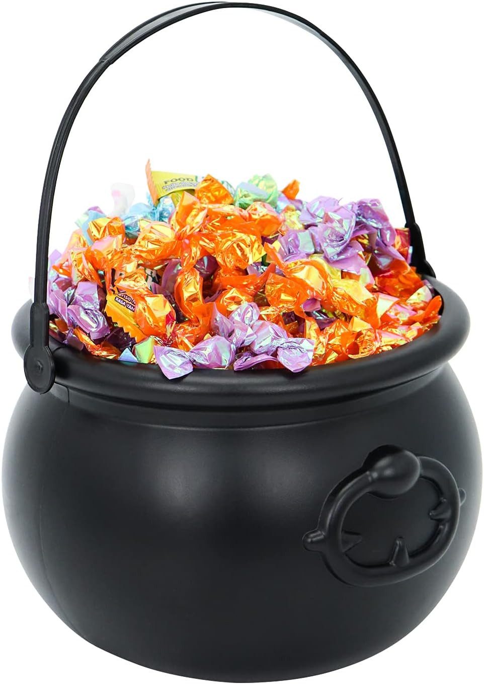 JOYIN Large Halloween Black Cauldron 7.5'', Halloween Candy Cauldron, Candy Kettle, Pot and Bucke... | Amazon (US)