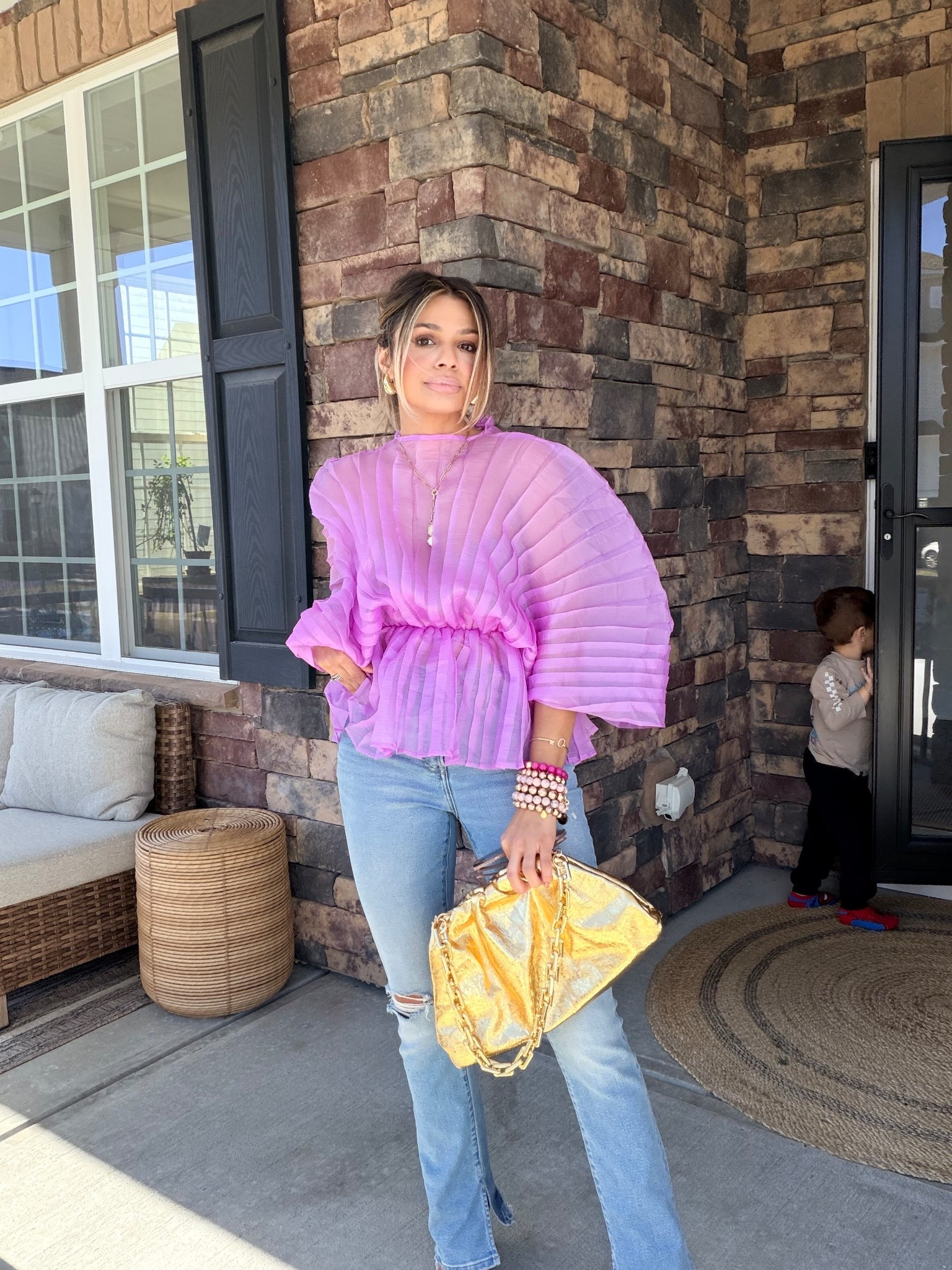 Obsessed with this top and color 
Perfect for summer and spring


#LTKmomlife #LTKgrwm #LTKootd