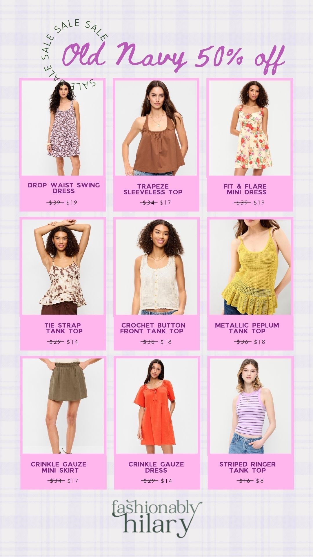 Stop what you’re doing and RUN to Old Navy for the cutest, most affordable summer tops, dresses and skirts at 50% off! I am loving this tie strap animal print tank top and this crochet button front sleeveless top is gorgeous. I love a good gauze moment for spring an summer and they have super cute mini dresses, mini skirts and tank tops on sale too! 
Summer outfit inspo, warm weather date night tops

#LTKSaleAlert #LTKSeasonal #LTKMidsize