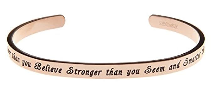 Kendasun Jewelry You are Braver Than You Believe Stronger Than You Seem and Smarter Than You Think C | Amazon (US)