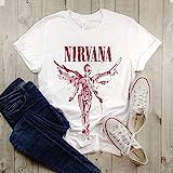 Nirvana Utero T-shirt Kurt Covin Hand Drawn Logo Vintage Distressed Unisex Tee | Amazon (US)