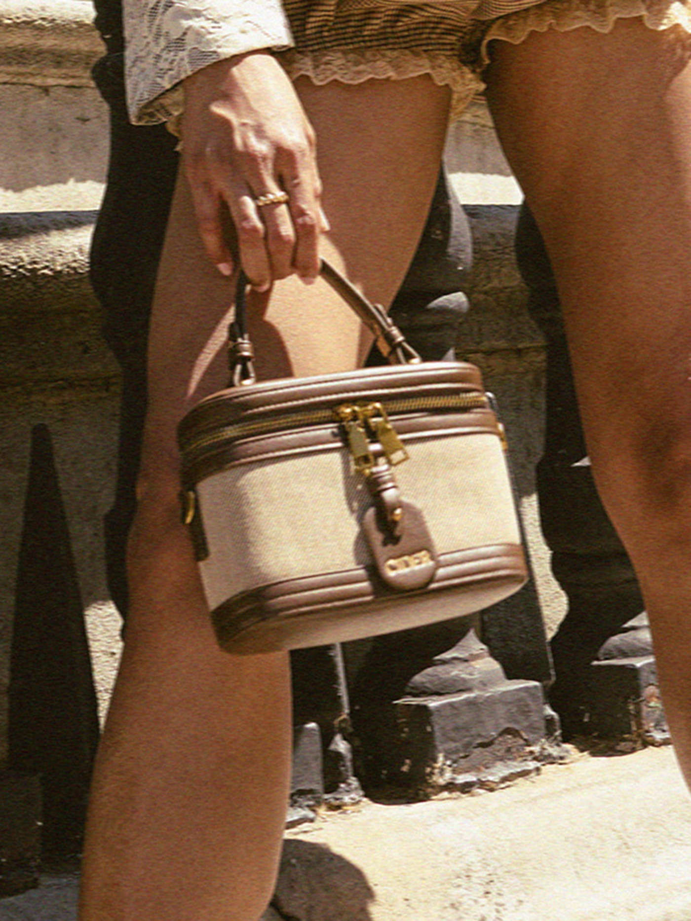 Solid Faux Leather Top Handle Bag | Cider