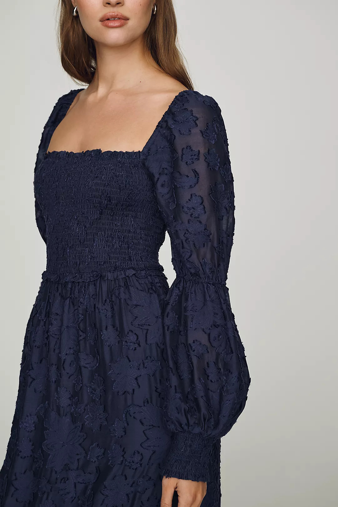 Tiered Puff Sleeve Midi Dress | Anthropologie (US)