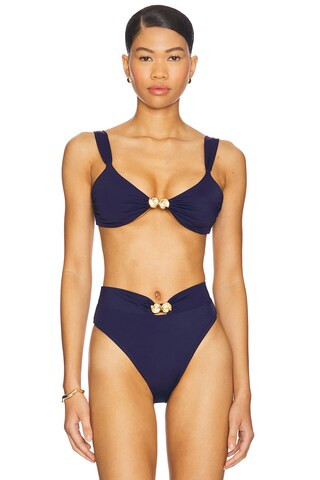 Away That Day Isola Bella Bikini Top in Ocean from Revolve.com | Revolve Clothing (Global)