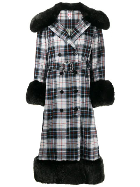 River check-print coat | Farfetch (UK)