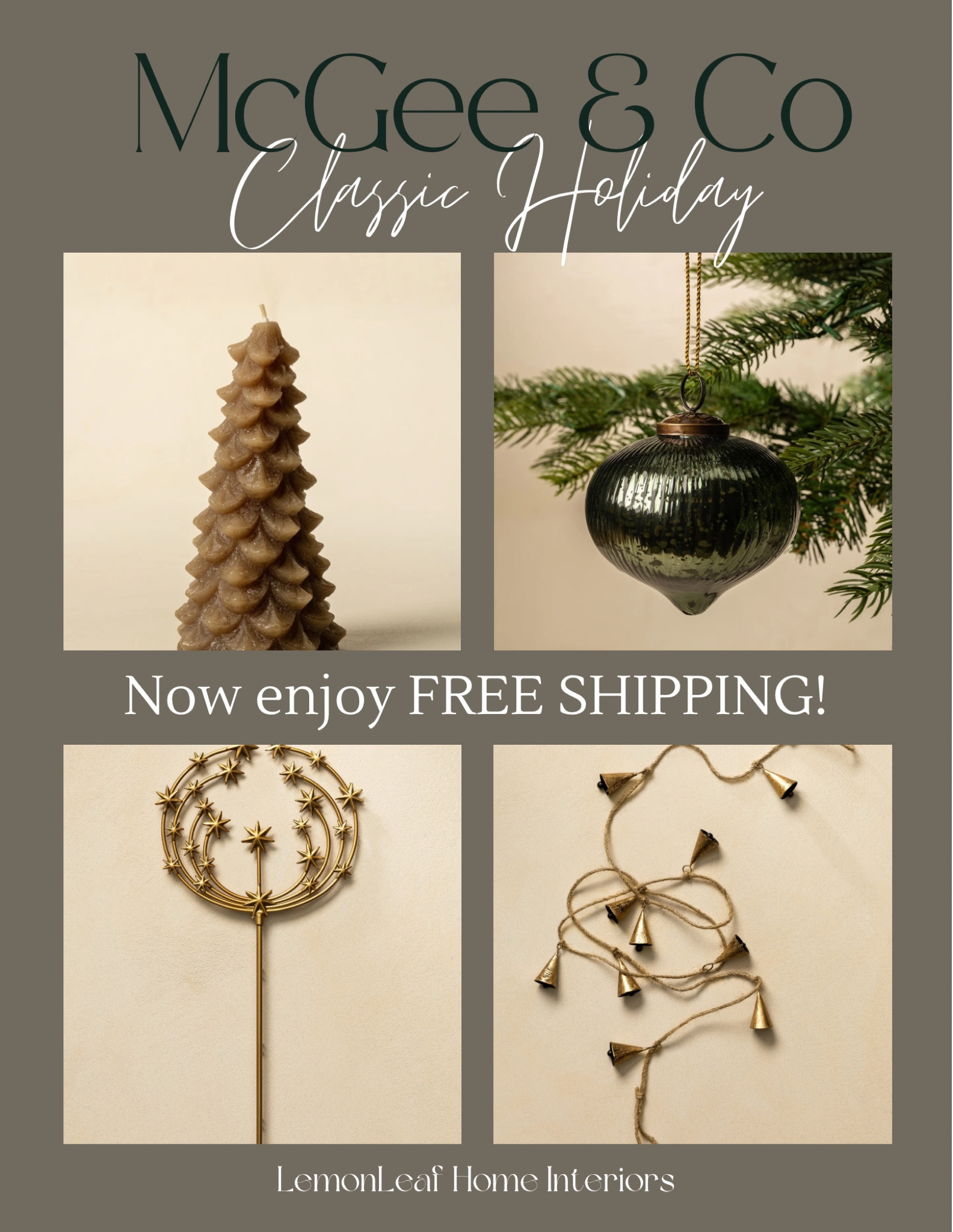Free shipping at McGee and Co on holiday and home accessories. Almost as good as a sale!


#LTKSaleAlert #LTKHome #LTKFindsUnder50