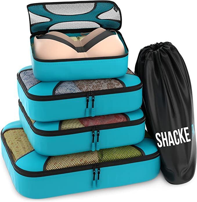 Shacke Pak - 5 Set Packing Cubes - Travel Organizers with Laundry Bag | Amazon (US)