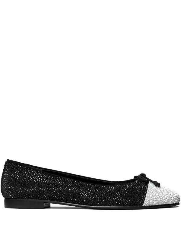 cap-toe crystal ballet flats | Farfetch Global