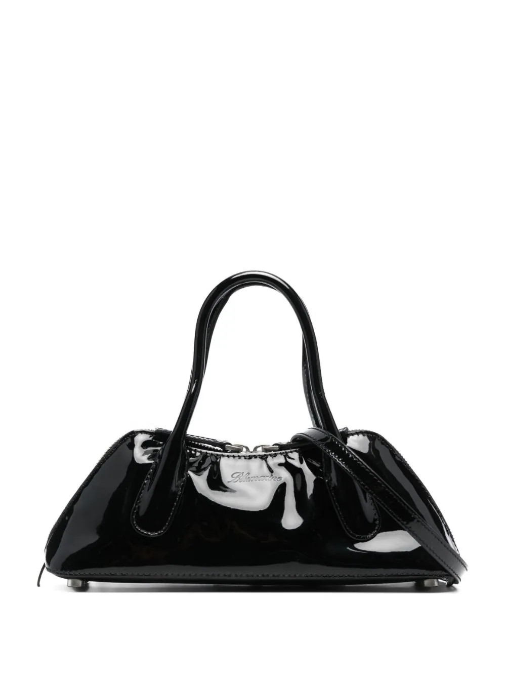 high-shine finish leather tote bag | Farfetch Global
