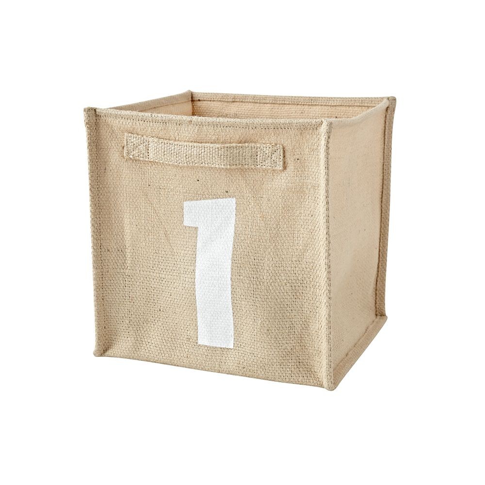 Alphanumeric 1/A Cube Bin | Crate & Barrel