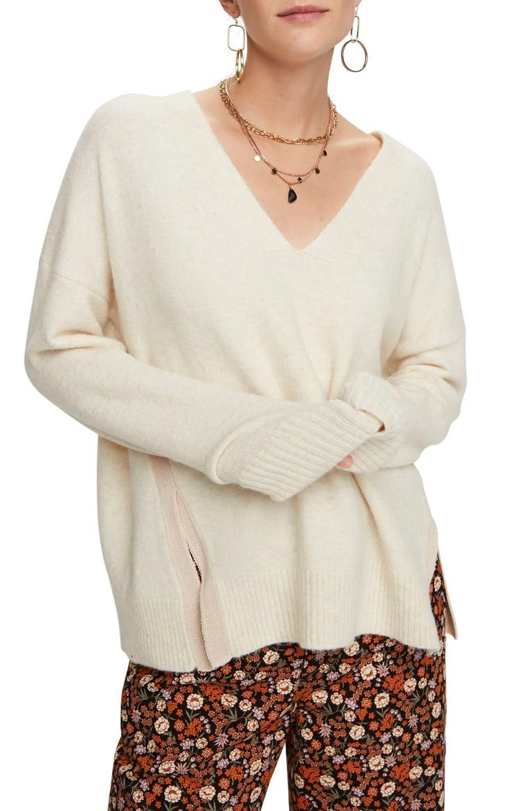 Side Slit Fuzzy Knit SweaterSCOTCH & SODA | Nordstrom