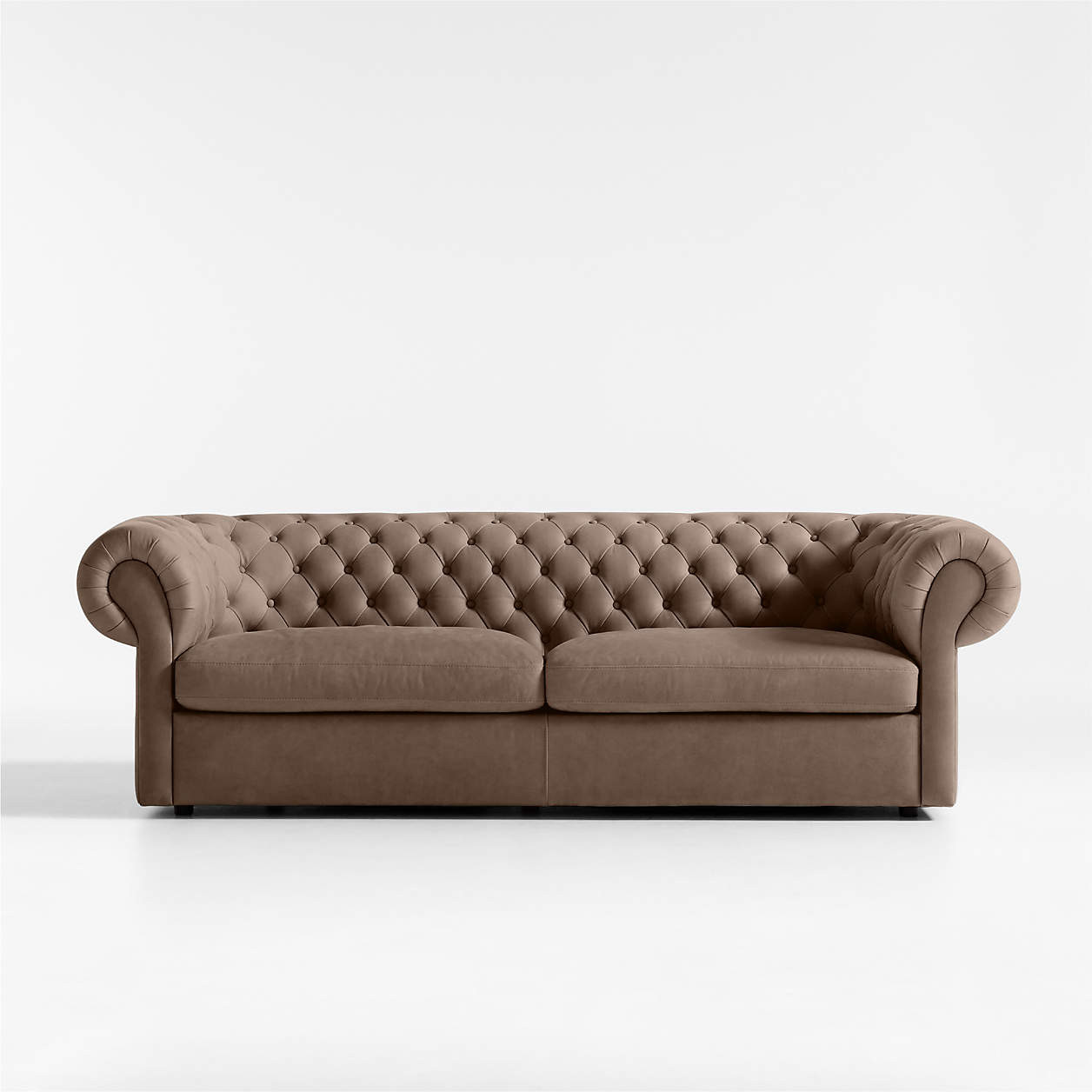Gig Leather Chesterfield Sofa 90" by Leanne Ford | Crate & Barrel | Crate & Barrel