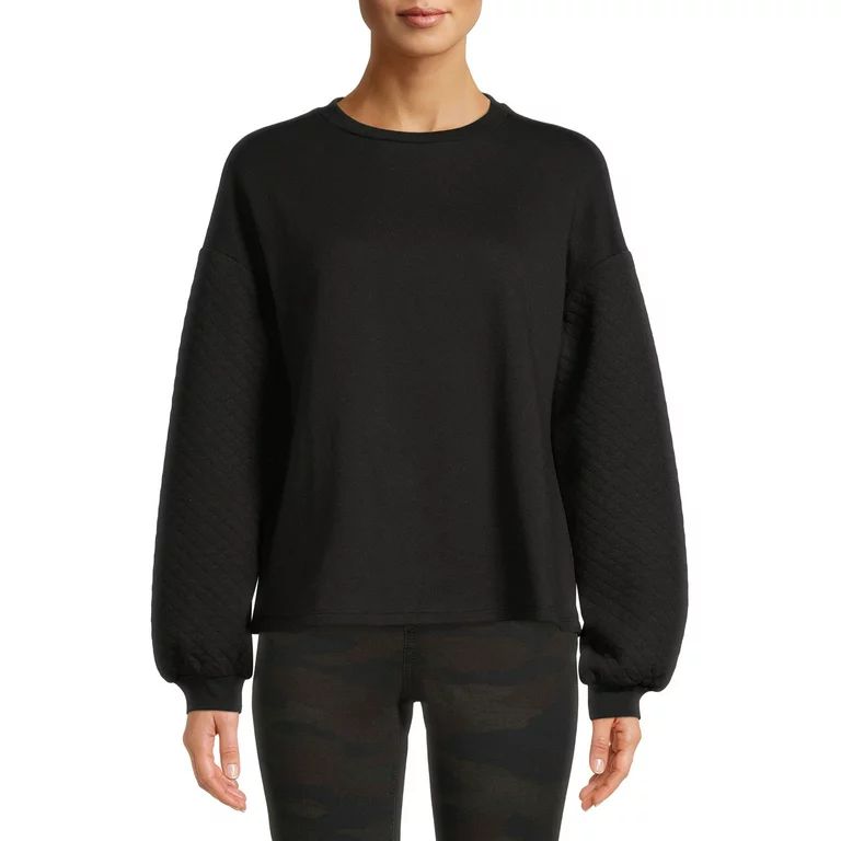 Time and Tru Women's Quilted Pullover | Walmart (US)