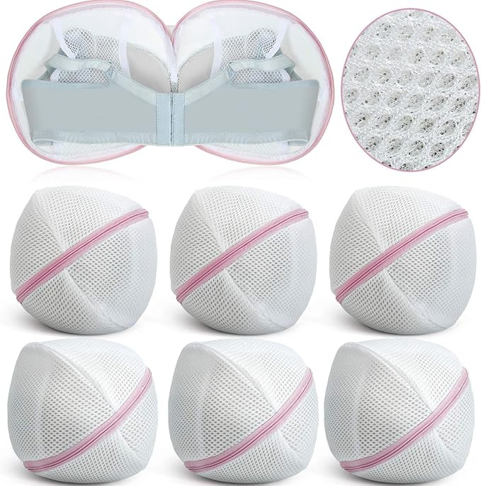 Shappy 6 Pieces Bra Washing Bag for Laundry Mesh Wash Lingerie Underwear Brassiere Washing Bags w... | Amazon (US)