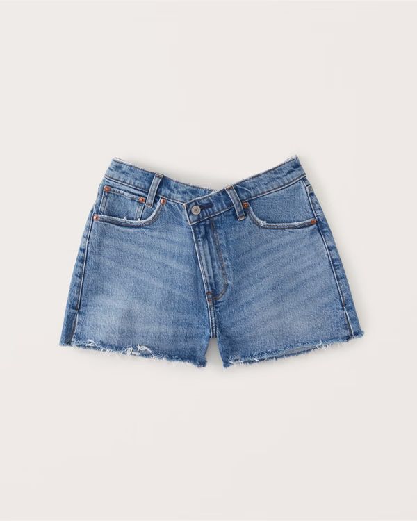 Women's Curve Love High Rise Mom Shorts | Women's New Arrivals | Abercrombie.com | Abercrombie & Fitch (US)